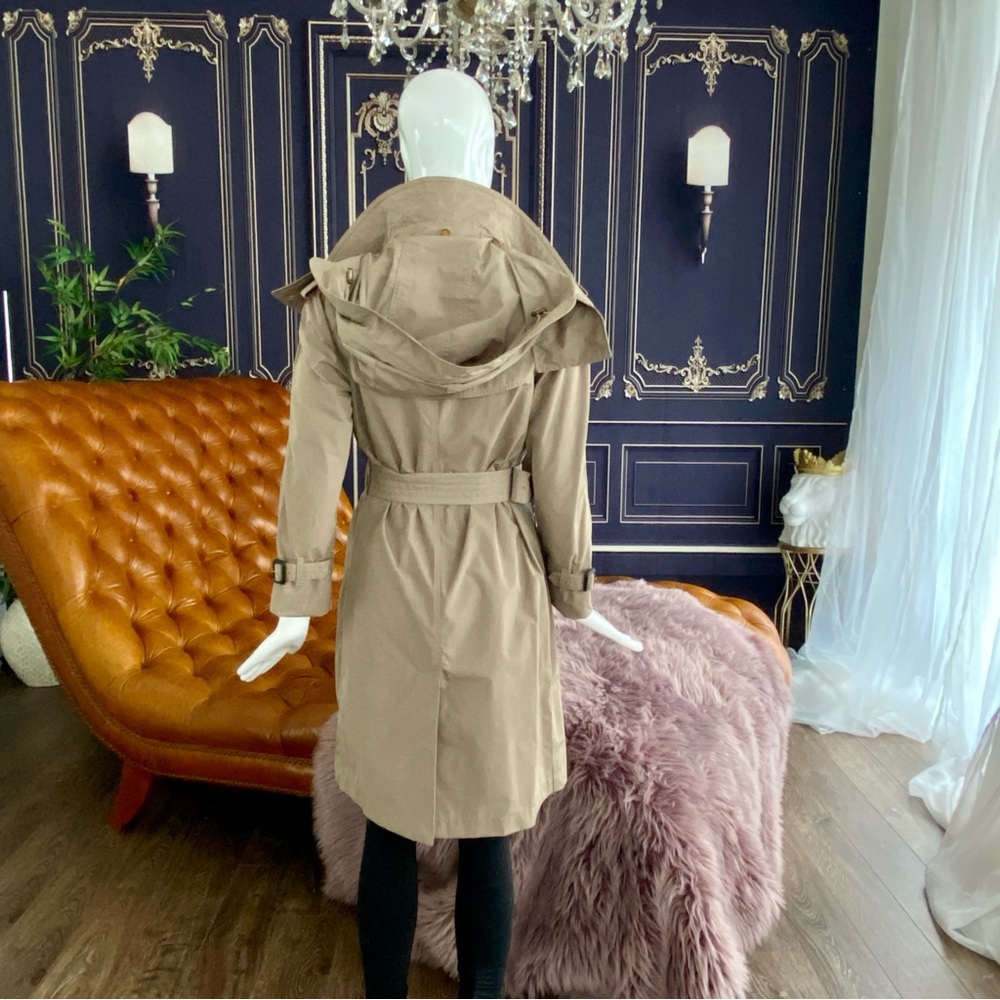 Burberry London Women’s Size 0 Khaki/Tan Trench/Raincoat - Picture 8 of 16